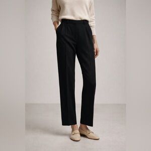 Vintage Pan•her High Rise Black Wool Trousers Made in USA Old Money (Approx-10)